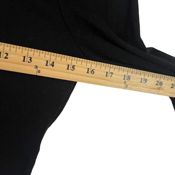 Faded Rose Grunge Size Large Black Cropped Angel Devil Long Sleeve Top - Picture 6 of 7